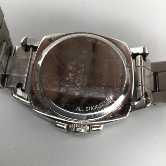 Coach Boyfriend Watch Women 40mm Stainless Multifunction New Battery 6.75" - Picture 9 of 13
